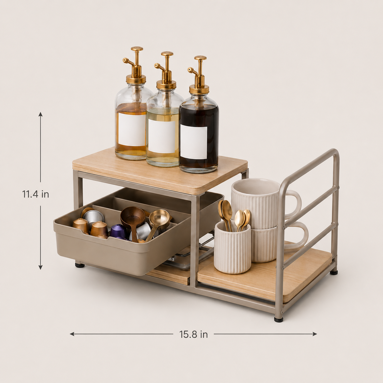StepNest Coffee Station Organizer