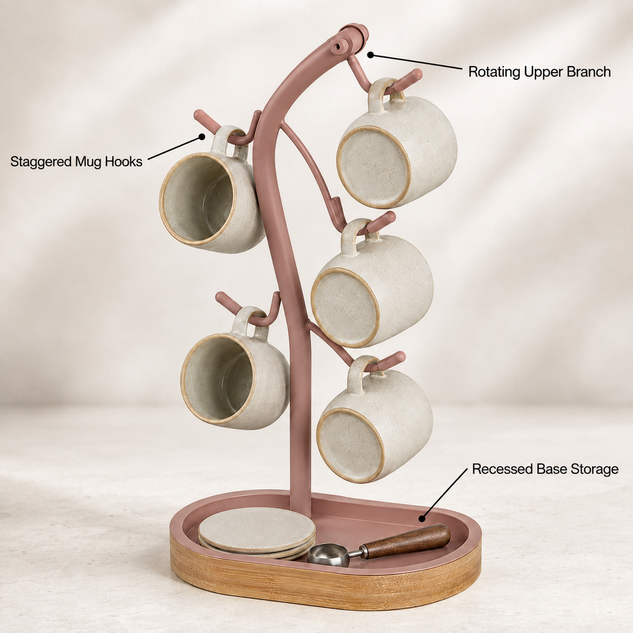 RiseArc Mug Display Rack