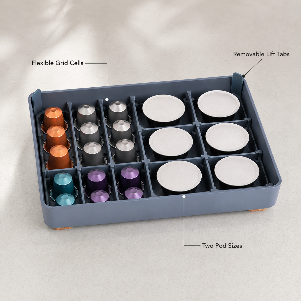 GridLock Capsule Drawer Tray