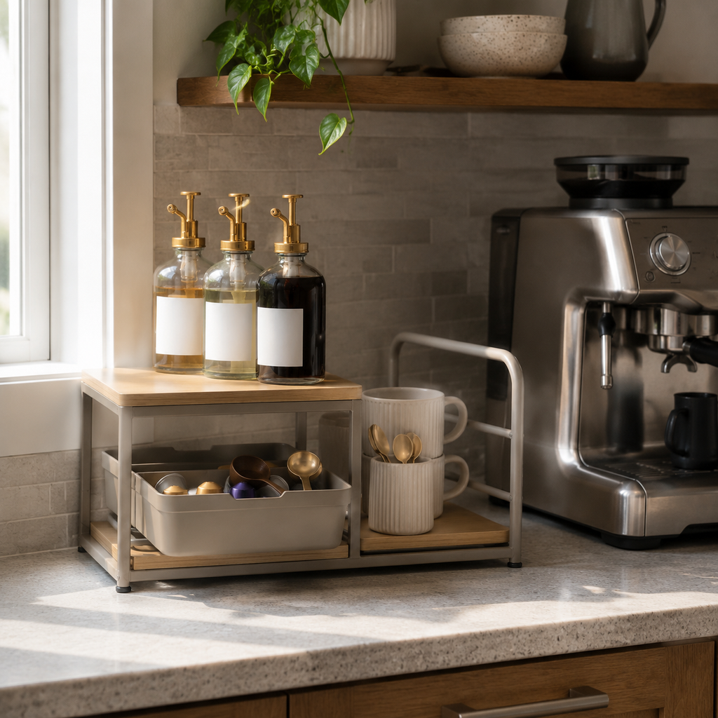 StepNest Coffee Station Organizer