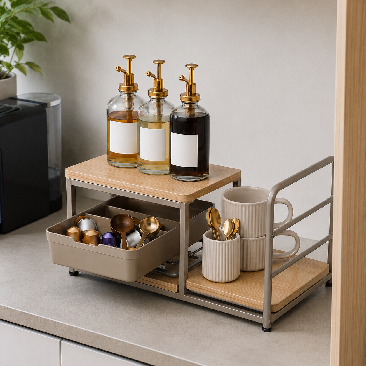 StepNest Coffee Station Organizer